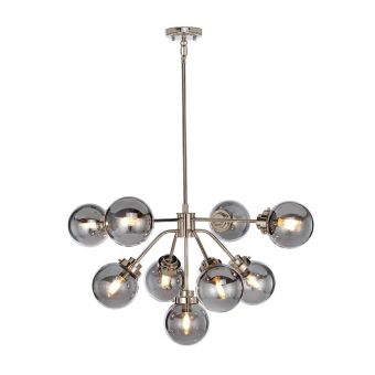 Elstead Lighting / Chandeliers / Kula 9 Polished Nickel