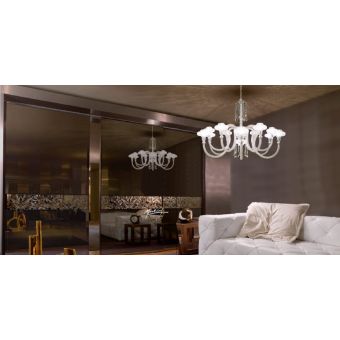 Mechini / Chandeliers / Wrought Iron with Clear Bohemian Crystal L-Flying/13