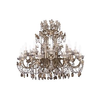 Mechini / Chandeliers / Bohemian Crystal and Coloured Pearl Banding L148/18 Mod