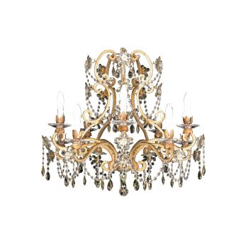 Mechini / Chandeliers / Bohemian Crystal and Clear Pearl Banding L269/10