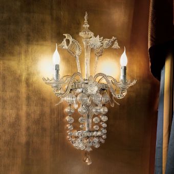 Arte Veneziana / Wall Lights / Leucade Venetian Style LVW-AVA-003-AV22