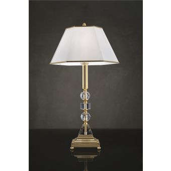Italian Luxury Lighting / Table Lamps / Gold with Lampshade LF2033