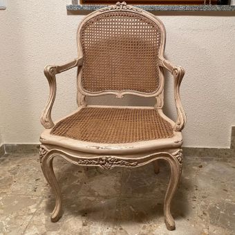 Louis XV Blanchard Armchair Reproduction of antique model by Massant