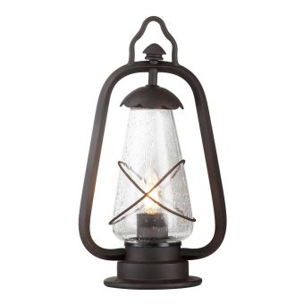 Elstead Lighting / Outdoor Pedestal Lights / Miners 1 Lantern Old Bronze