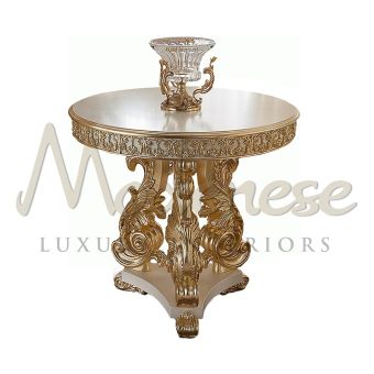 Modenese Luxury Interiors / Center Tables / Round Ivory 14102