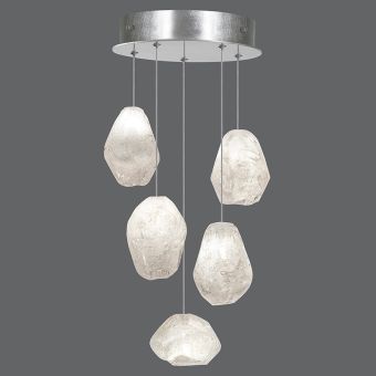 Fine Art Handcrafted Lighting / Natural Inspirations 12″ Round Pendant 852440-13L 23L