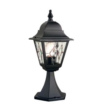 Elstead Lighting / Outdoor Pedestal Lights / Norfolk 1 Lantern Black