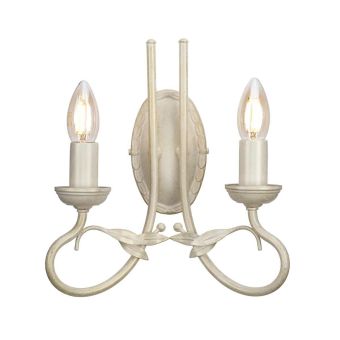 Elstead Lighting / Wall Lights / Olivia 2 Ivory & Gold Patina