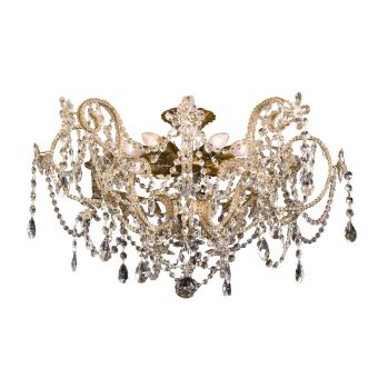 Mechini / Ceiling Lights / Clear Bohemian Crystal and Clear Pearl Banding P314/8
