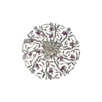 Mechini / Ceiling Lights / Coloured Bohemian Crystal and Murano Glass P349/12