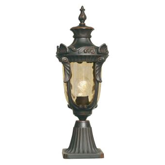 Elstead Lighting / Outdoor Pedestal Lights / Philadelphia 1 Medium Old Bronze