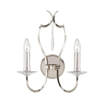 Elstead Lighting / Wall Lights / Pimlico 2 Polished Nickel
