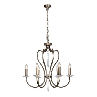 Elstead Lighting / Chandeliers / Pimlico 6 Dark Bronze