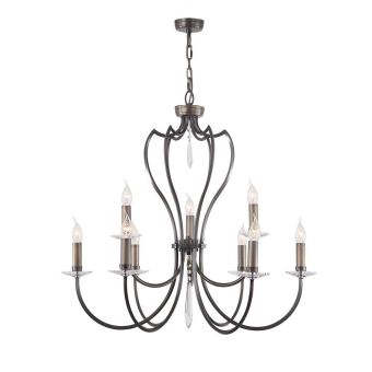 Elstead Lighting / Chandeliers / Pimlico 9 Dark Bronze