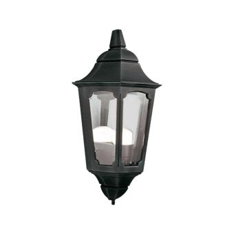 Elstead Lighting / Outdoor Wall Lights / Parish Half Lantern Black