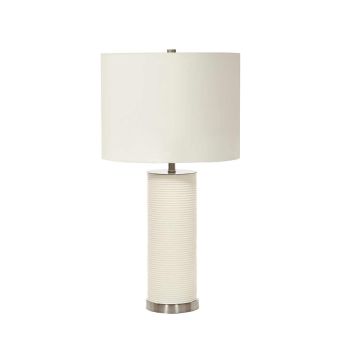 Elstead Lighting / Table Lamps / Ripple 1 White