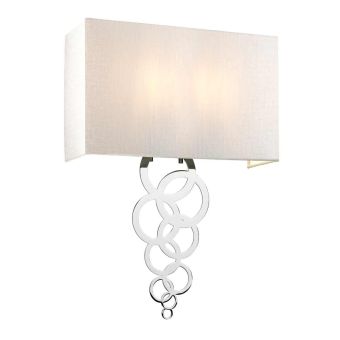 Elstead Lighting / Wall Lights / Rosa Large 2 Polished Chrome