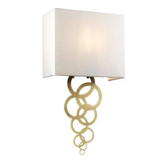 Elstead Lighting / Wall Lights / Rosa Medium Aged Brass