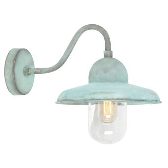 Elstead Lighting / Outdoor Wall Lights / Somerton Lantern Verdigris