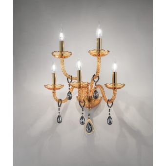 Euroluce Lampadari / Wall Sconces / Toochic A5 Oro Ambra