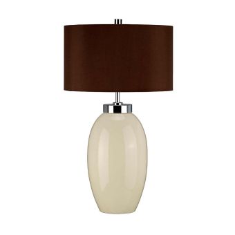 Elstead Lighting / Table Lamps / Victor 1 Small Cream
