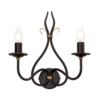 Elstead Lighting / Wall Lights / Windermere 2 Rust & Gold