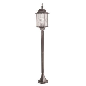 Elstead Lighting / Outdoor Post Lights / Wexford Pillar Lantern Black - Silver