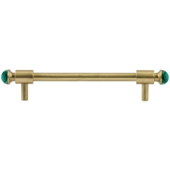 Bronces Mestre / Furniture Handles / Treasure with malachite stone 0T5000.ML160.30