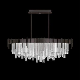 Fine Art Handcrafted Lighting / Pendants & Suspension Lights / Arpeggio 54.5″W Oblong Pendant