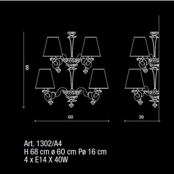 Il Paralume Marina / Wall Lamp / 1302/A4