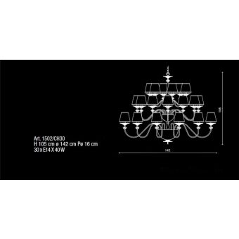Il Paralume Marina / Chandelier / 1502/CH30