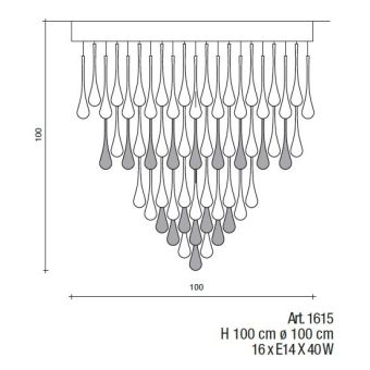 Il Paralume Marina / Chandelier / 1615