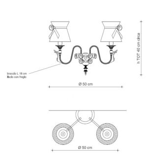 Il Paralume Marina / Wall Lamp / 1850/A2