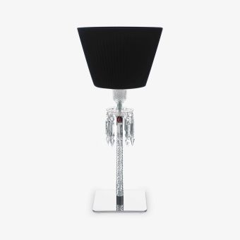 Baccarat / Torch Table Lamp - Black Lampshade