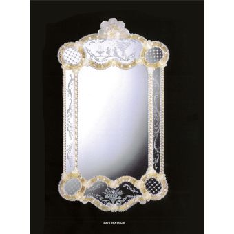 Italian Luxury Lighting / Wall Mirrors / Elegant Venetian Glass 300S