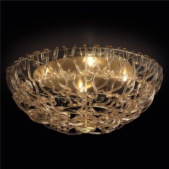 Patrizia Volpato / Semi-Flush Mounts / Legami Handcrafted Murano Glass 24 Karat Gold