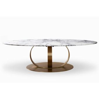 DOM Edizioni / Dining Tables / Andrew Elliptic Marble Top