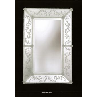 Italian Luxury Lighting / Wall Mirrors / Venetian Murano Glass Floral Decoration 830S