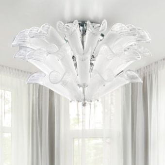 Patrizia Volpato / Chandeliers / Petali Handcrafted Murano Glass 24 Karat Gold