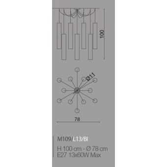 Il Paralume Marina / Chandelier / M109/L13