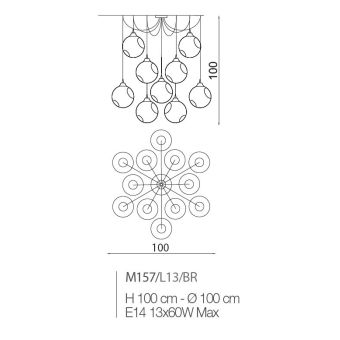 Il Paralume Marina / Chandelier / M157/L13