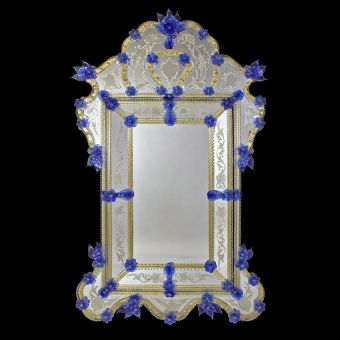 Glass & Glass Murano / Murano wall mirror / ART. MIR 280