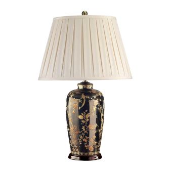 Elstead Lighting / Table Lamps / Black Birds with Cream Shade