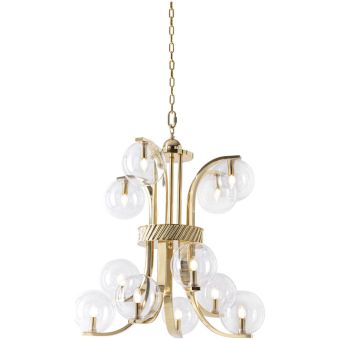 Badari / Chandeliers / Bubble Medium B4-BU-BR-GL-M