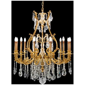 Badari / Chandeliers / 12 lights chandelier with crystals B4-29-12