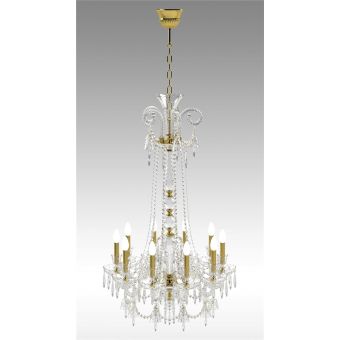 Italian Luxury Lighting / Chandeliers / Elegance Crystal 10 Lights D1200 010