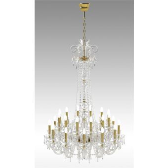 Italian Luxury Lighting / Chandeliers / Elegance Crystal 24 Lights D1200 024