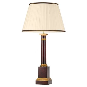 Elstead Lighting / Table Lamps / Louviers 1 Oxblood and Gold