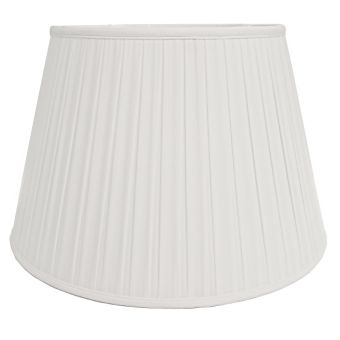 Elstead Lighting / / 18"" Cotton Box Pleat Ivory (46Cm)