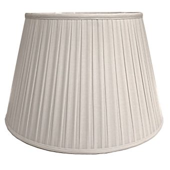 Elstead Lighting / / 18"" Cotton Box Pleat Oyster (46Cm)